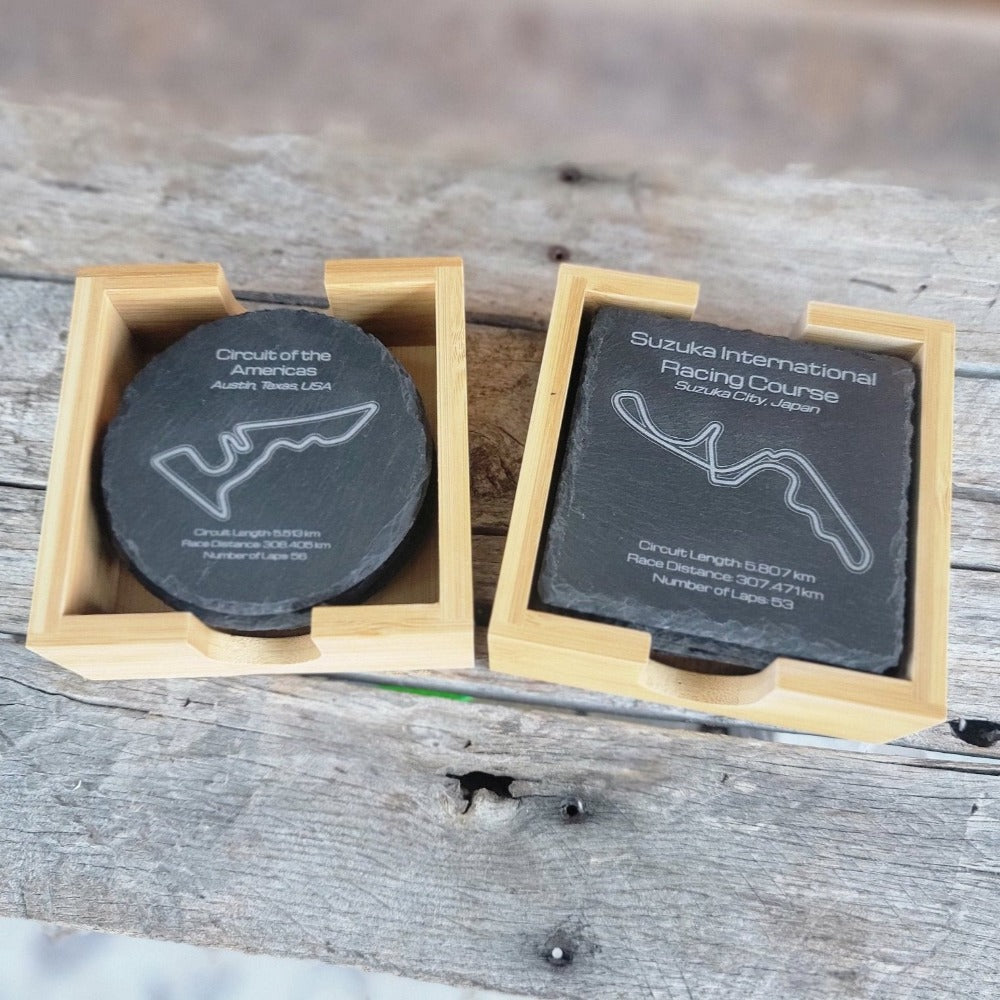 World Championship series gift slate coaster set - Microstep Customs