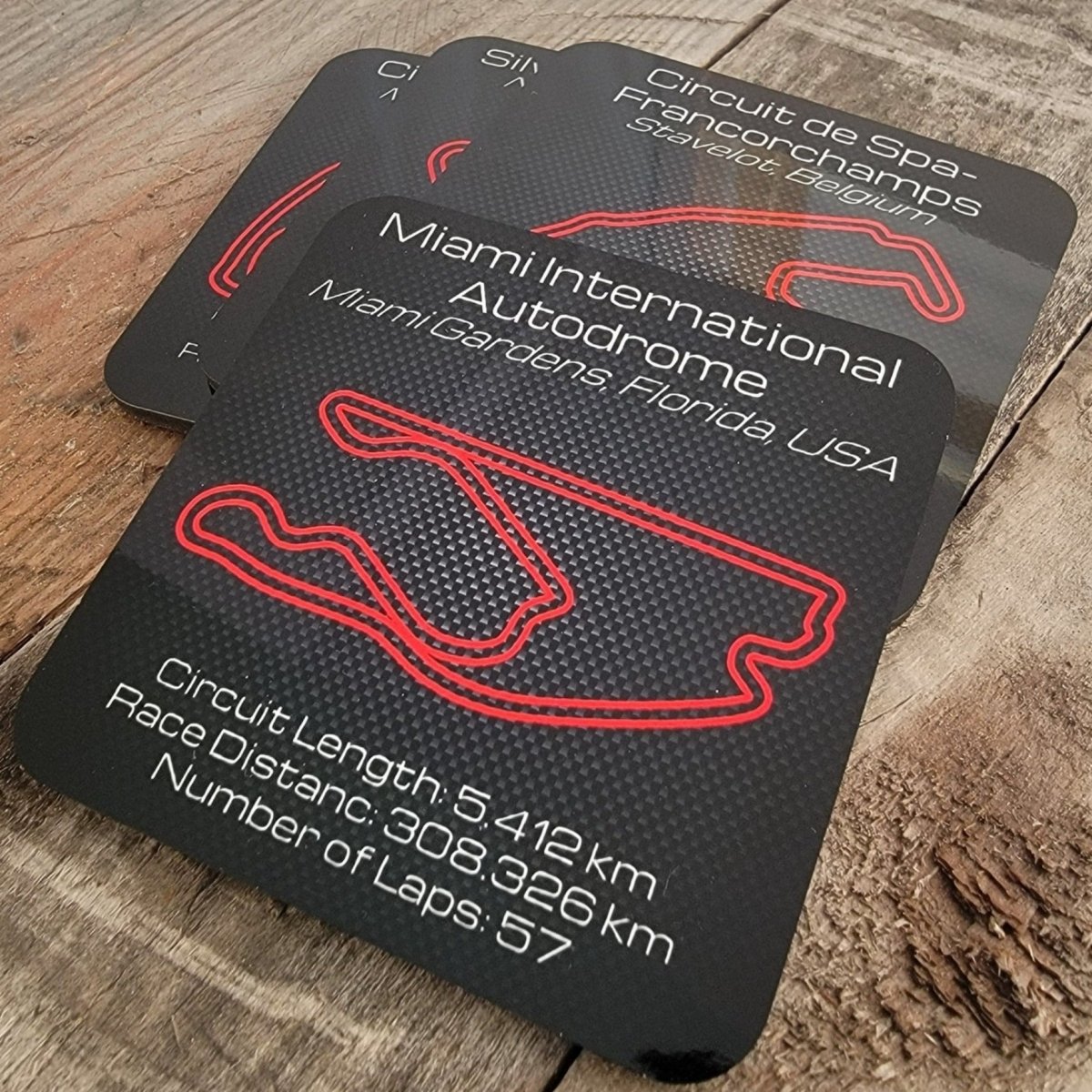 World Championship series premium hardboard gift coaster set - Microstep Customs