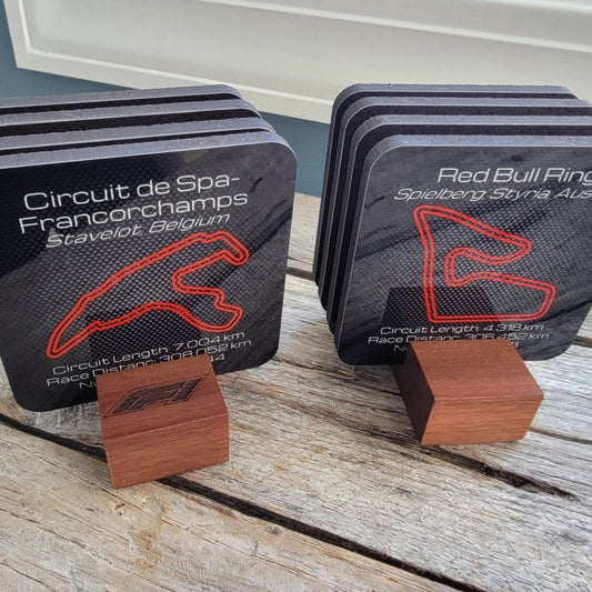 World Championship series premium hardboard gift coaster set - Microstep Customs